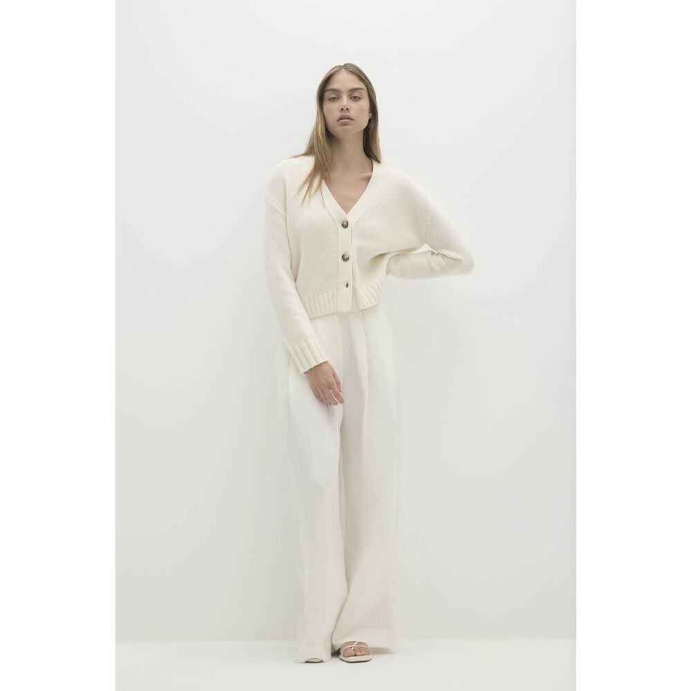 NakedCashmere GENEVIEVE ORGANIC CASHMERE BLEND CARDIGAN L